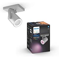Philips Hue White and Color Ambiance Argenta foco LED Inteligente- aluminio- GU10- 5.7 W- luz blanca y de colores…
